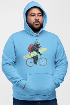 

Angemiel Wear Sörfe On Outgoing Bear Blue Men 'S Hooded Sweatshirt