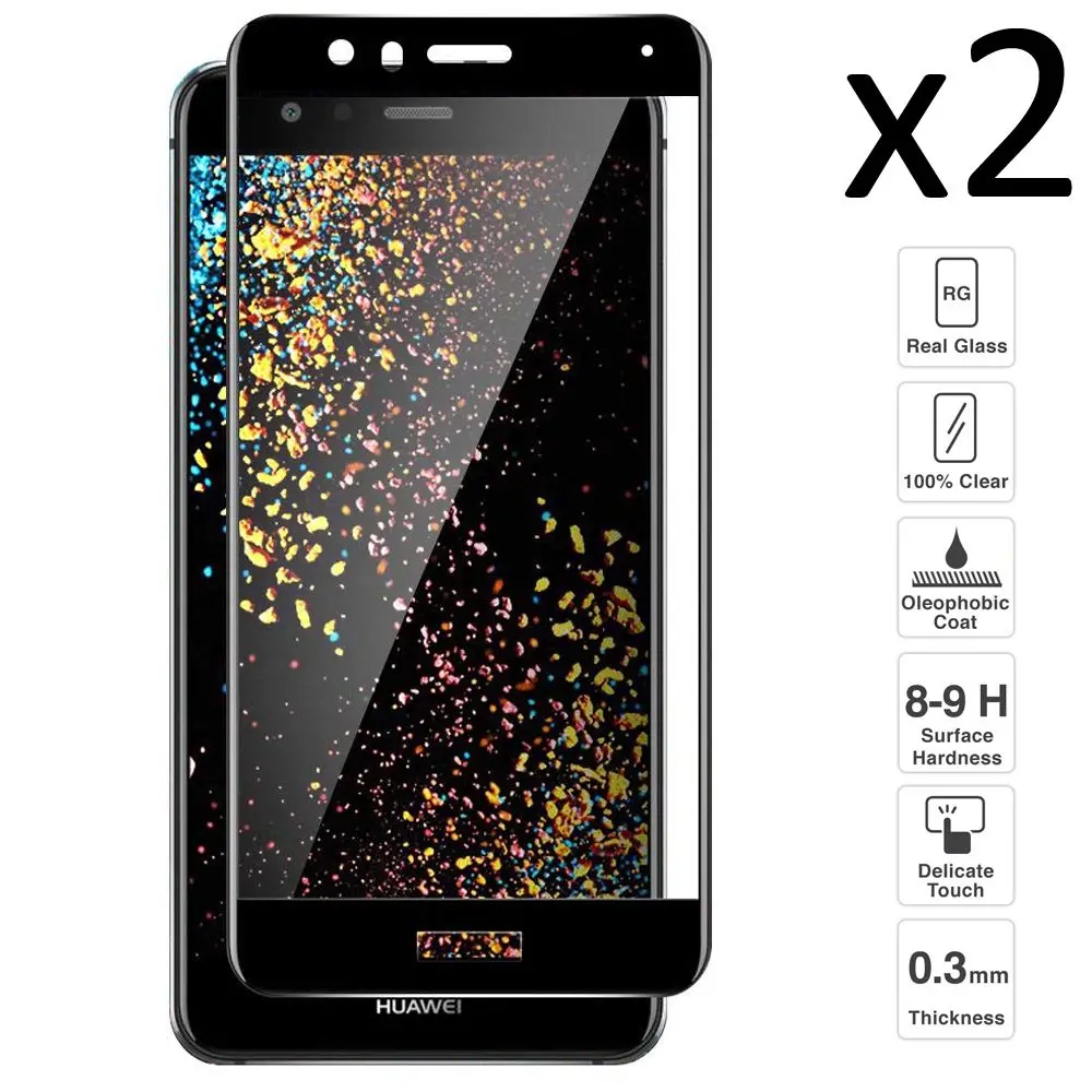 Huawei P10 Lite комплект из 2 предметов прозрачная защита экрана закаленное|Защитные