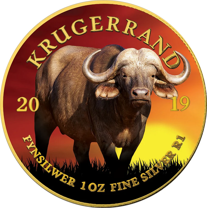 BUFFALO Krugerrand Big Five 1 Oz серебряная монета 1 Rand Южная Африка