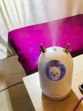 Humidificador ultrasónico con USB para el hogar, difusor de aceites aromáticos, lámpara LED de Color romántico, 300ml