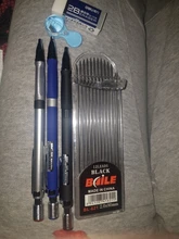 Juego de lápices mecánicos de 2,0mm, lápices automáticos 2B Con recargas de plomo de Color/negro para dibujo, escritura, elaboración, boceto de arte