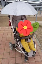 Parasol Universal para cochecito, sombrilla para el sol y la lluvia, UV 50 +