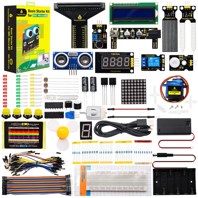 Freenove Basic Starter Kit For BBC Micro:bit V2 | 27 Projects With Blocks & Python Code