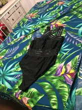 Bikini de una pieza con rayas negras para mujer, bañador Sexy, Monokini de realce, triangular, para playa
