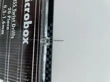 20 unids/set 0,3mm-1,6mm de acero de alta velocidad Set de puntas de taladro en espiral Micro HSS broca con el caso