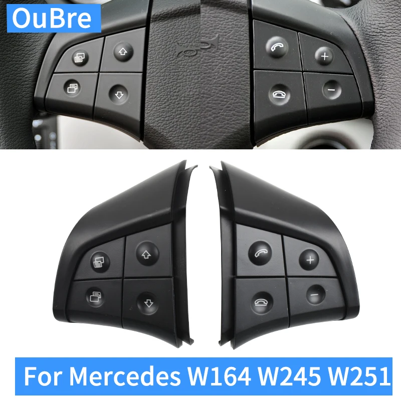 Protection Boutons ABS Autocollant Bouton Volant Mercedes - Décor Intérieur GLA CLA GLS GLE - ABS Haut De Gamme Accessoires Mercedes Benz