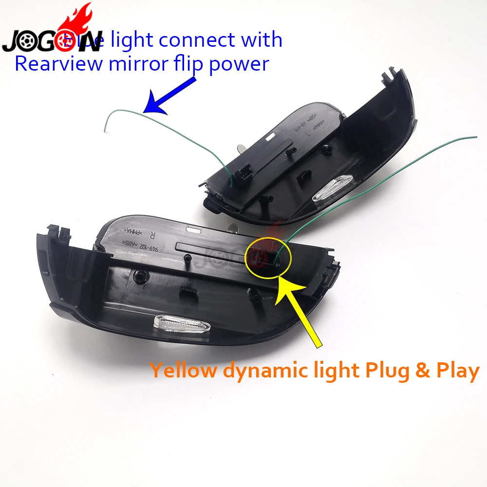 Для VW Passat B7 CC Scirocco Jetta MK6 EOS Beetle светодиодный индикатор динамического сигнала поворота последовательный боковой зеркальный индикатор светильник