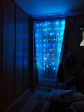 3MX3M LED Curtain Garland on The Window USB String Lights Fairy Festoon Remote Control