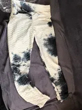 Mallas coloridas de realce anticelulítico para mujer, mallas coloridas Tie-dye para Fitness, gimnasio, Sexy, de cintura alta, Leggings de entrenamiento de talla grande # T1Q