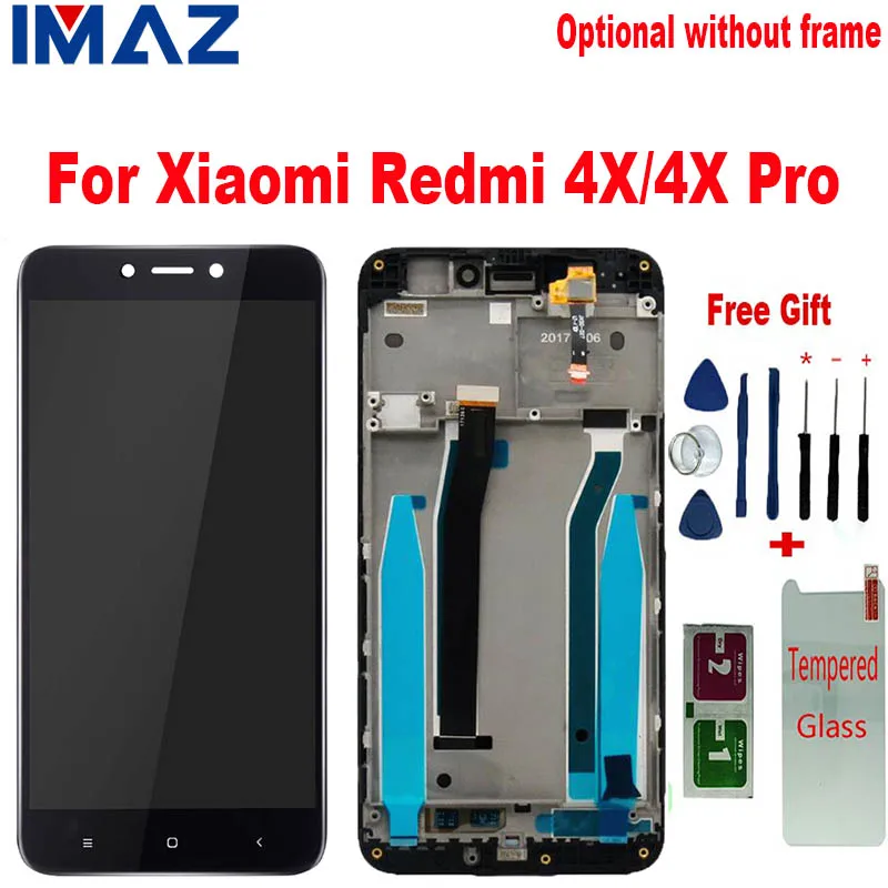 Сенсорный экран IMAZ 10 для Xiaomi Redmi 4X ЖК-дисплей с сенсорным экраном и рамкой