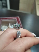 FDLK-Anillo de leopardo con incrustaciones de cristal para mujer, sortija Unisex con personalidad, regalo de joyas de fiesta