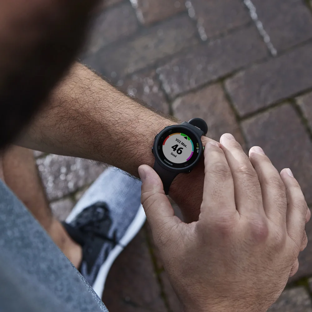 Смарт часы Garmin Forerunner 45 Black 010 02156 15 официальная гарантия 1 год GPS спорт бег кардио