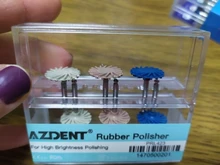 6 unids/set AZDENT Dental de goma pulidor de resina compuesta pulido de diamante de sistema RA Kit disco 14mm rueda espiral Flex cepillo fresas
