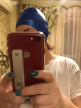 Swimming-Caps Ear-Protect Long-Hair Adults Waterproof Silicone Women Natacion Large Badmuts