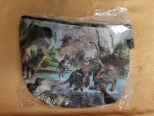 Estuche de cosméticos con dibujos de dinosaurios para mujer, bolsa de viaje para maquillaje, bolso para cosméticos de mujer y niña, caja organizadora de maquillaje Kawaii