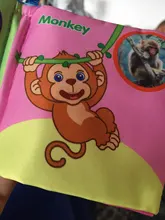 Libro de tela de 8 páginas para bebé, libro de ducha de animales suaves, juguete de cochecito para recién nacido, juguete colgante lavable, juguetes educativos para Aprendizaje Temprano