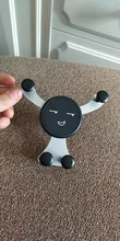 La gravedad Smartphone soporte de teléfono móvil para coche sonrisa cara Snap-Tipo de teléfonos GPS soporte Universal montaje en salida de aire de coche titular