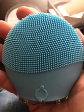 Ultra sonic eléctricos de silicona cepillo de limpieza Facial Sonic cara limpiador limpiando piel Mini lavadora masajeador cepillo recargable