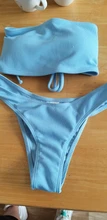 2021 sólido Bikini brasileño traje de baño Bikini Sexy de dos piezas tubo Top traje de baño mujer bañista traje de baño Bikini 1224