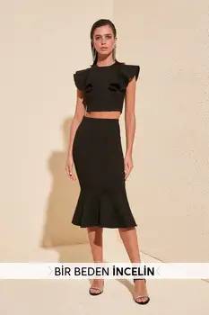 

A Size İncelin Trendyol Flounces Skirt TPRSS20ET0443