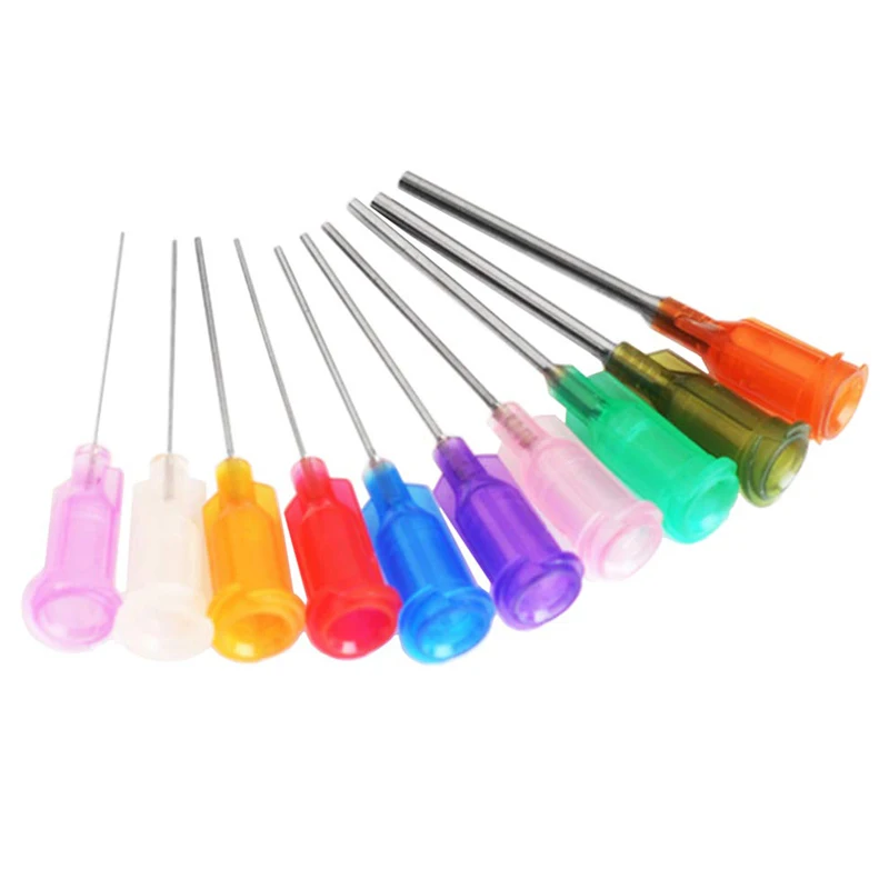60 pcs/lot 1 inch Synthetical Blunt Tip Dispensing Needle with Luer  Lock,Precision Applicator,12 Different Size for chooses - AliExpress