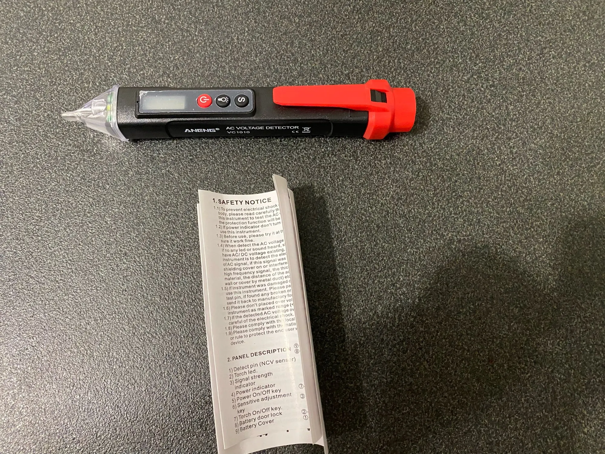 Отзыв о товаре ANENG VC1010 вольтметр цифровой тестер индикатор напряжения тестер напряжения Цифровые датчики напряжения переменногопостоянного тока умная бесконтактная ручка измерительный прибор индикаторная отвёртка вольтметры от пользователя M***v