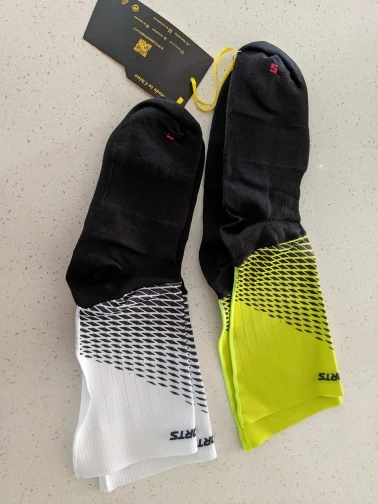 Gradient Color Compression Cycling Socks photo review