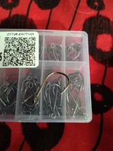 Fly Fishing Hook Worm Jig-Hole-Pesca High-Carbon-Steel Barbed-3 Pond 10-Series 100pcs/Box