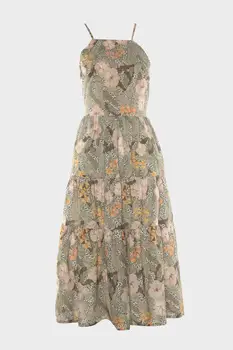 

Trendyol Flower Pattern Back Low-Cut Dress TWOSS20EL1907