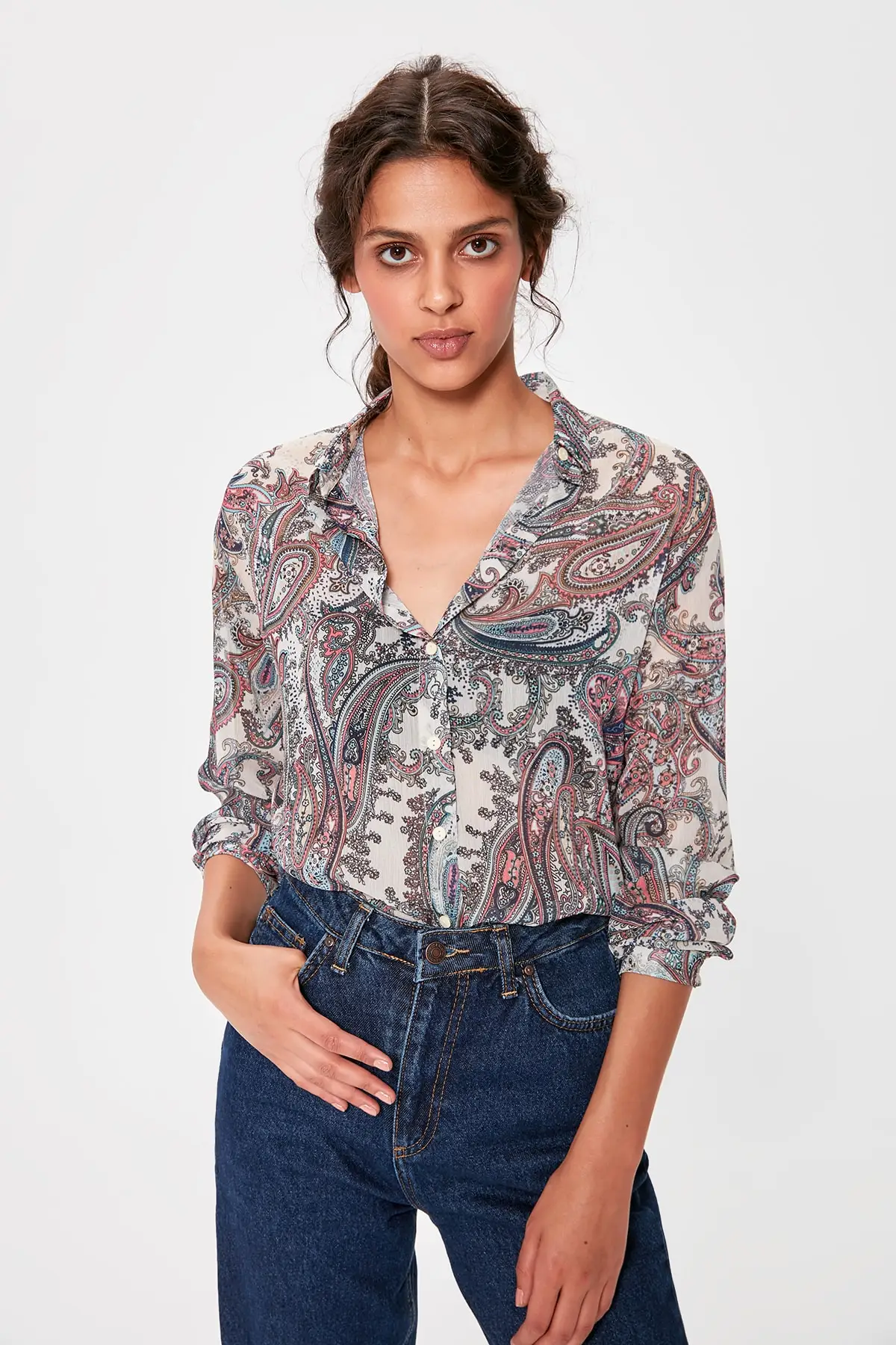 

Trendyol Multicolour Pattern Shirt TWOAW20GO0238