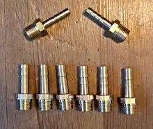 BSP Male Adapter Connector-Joint Hose Pipe-Fitting Coupler Copper-Pipe Barb-Tail Brass