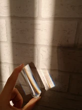 Prisma Triangular BK7 para enseñanza física, prismas de vidrio óptico de 25x25x80mm, luz refractada de espectro arcoíris para niños y estudiantes