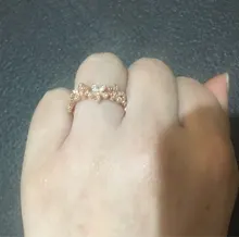 Anillo de margaritas de Color oro rosa y plata de ley 925 auténtica para mujer, joyería Original de marca de plata 925, gran oferta