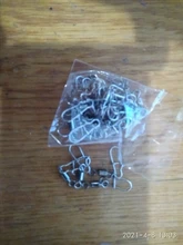 20 piezas pike pesca accesorios horóscopo Pin conector rodamiento rodante giratorio de resorte de acero inoxidable señuelo para anzuelo gira abordar