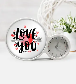 

Personalized Love You Clocks Magic LED Mirror Frame-2