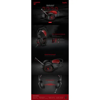 

GAMING HELMETS JACK + USB LED BLACK HAVIT H2239D