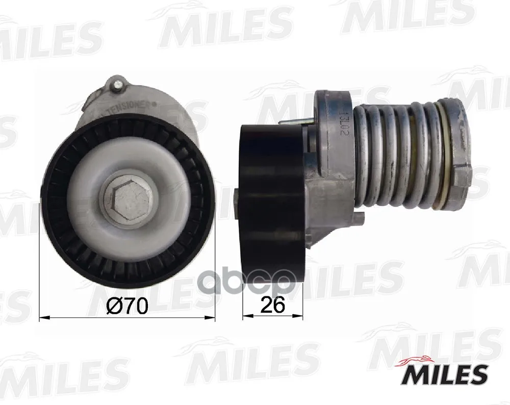 Натяжитель Ремня Приводного Audi A2/Golf 4/Bora 1.4-1.6 Miles Ag00086 Miles арт. AG00086