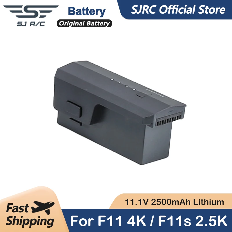 Original SJRC F11 4K Pro F11s GPS Drone Battery 11.1V 2500 mAh Lithium Batteries Spare Parts Accessories | Электроника