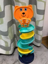 Pista giratoria de 3 ruedas montessori, juguetes para bebés, sonajeros, interactivo, táctil, juguete educativo de navidad