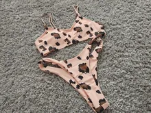 Bikini con push-up para mujer, moda de baño de piel de serpiente, bañador de leopardo para mujer, ropa de baño para mujer, ropa de playa