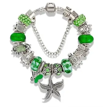 

Angemiel Green Sea Turtle Star Charmlı Bracelet