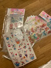 Randomly Bubble Stickers Puffy Girls Kids Kawaii for 3D Boys Gift 12pcs/Pack