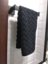 Robe Hook Paper-Holder Towel Rail-Bar-Rack Bar-Shelf Bathroom-Hardware-Set Tissue Black