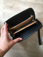 Cartera larga con estampado de dibujos animados para mujer, billetera de lona de alta calidad, duradera, estándar, de gran capacidad