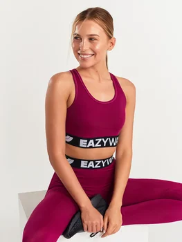 

Sport Bra with брендированной rubber band (L, fuchsia)