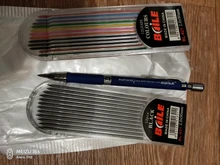 Lápiz mecánico de 2,0mm 2B, lápiz de actividades de escritura y dibujo, recambio de with12-color, papelería para oficina y escuela