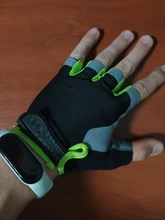 Guantes antideslizantes de silicona para ciclismo, para hombre y mujer, de medio dedo, transpirables, para deportes de choque, D40