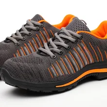 KINGUARD защитная обувь модная стальная носок Кепка промежуточная подошва из кевлара анти-разбивание анти-пирсинг