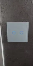 Wall-Lamp Light-Switch Glass-Panel Crystal Ac110-220v-Switch Szaoju 1-Gang White Standard