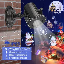 Динамический 12 моделей Санта-Клаус Рождественский лазерный проектор Крытый Открытый анимационный эффект снежинка снеговик проектор